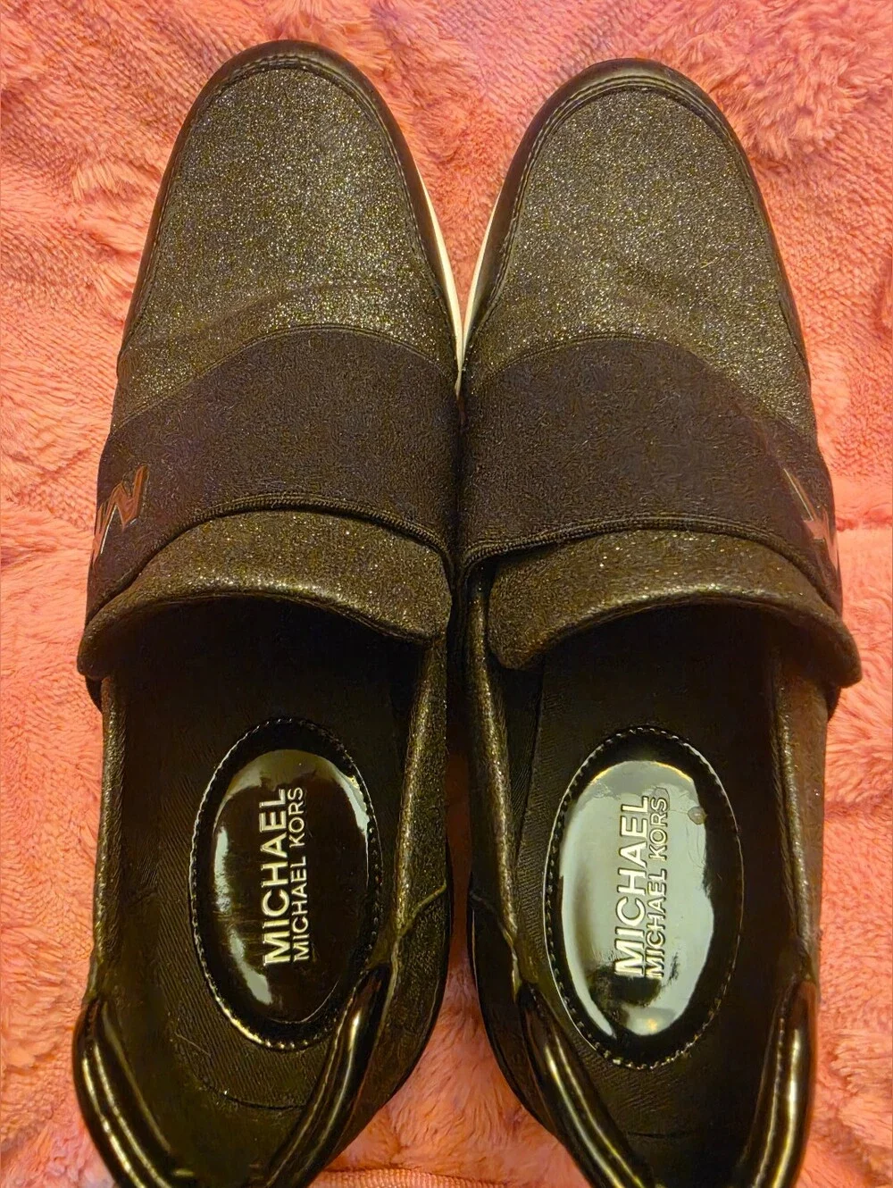 Michael Kors Black Slip-On Platform Sneakers